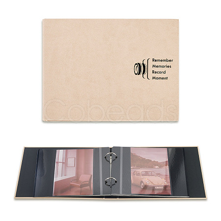 Rectangle Paper Scrapbook DIY Binder Photo Album AJEW-TAC0038-30B-1