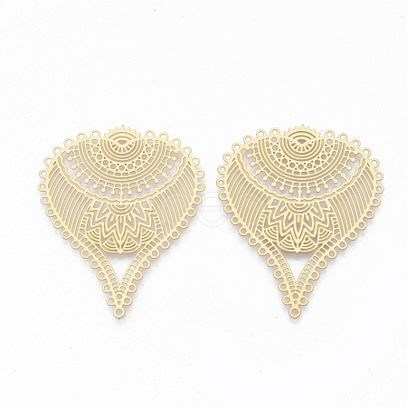 304 Stainless Steel Filigree Joiners X-STAS-S079-107-1