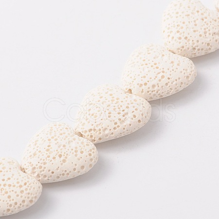 Dyed Natural Lava Rock Bead Strands G917-1-1