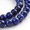 Natural Lapis Lazuli Round Bead Strands, Dyed, 6mm, Hole: 1mm, about 63pcs/strand, 15.5 inch