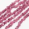 Chips Natural Red Tourmaline Beads Strands, 3~8x3~12x3~5mm, Hole: 1mm, about 16 inch