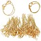 Gorgecraft 100Pcs 2 Style Polyester Cord Mobile Straps, with Alloy Findings, Golden, 5.8~7.2cm, 50pcs/style