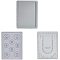 Plastic Bead Design Boards Sets, Gray, 28~34.7x20~26x1~3cm