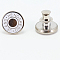 Alloy Button Pins for Jeans, Nautical Buttons, Garment Accessories, Round, Word, 17mm