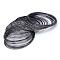 Steel Memory Wire, for Wrap Bracelets Making, Nickel Free, Gunmetal, 20 Gauge, 0.8mm, 60mm inner diameter, 1100 circles/1000g