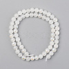 Electroplated Natural White Moonstone Beads Strands G-S369-012B-C-2