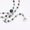 Natural Indian Agate Lariat Necklaces NJEW-JN01961-01-2