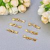 Alloy Clip Ends With Lobster Claw Clasps KK-PH0034-22-5