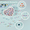 1200Pcs Opaque White Acrylic Beads MACR-PA0001-74-6
