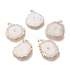 Dyed Natural Druzy Solar Quartz Crystal Pendants G-F693-01I-G-1