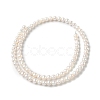Natural Cultured Freshwater Pearl Beads Strands PEAR-C004-04-3