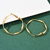 304 Stainless Steel Hoop Earrings EJEW-I320-25G-01-2