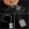 8Pcs Plastic Badge Holder Pendant Decoration HJEW-CA0001-19-5
