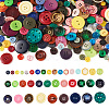 Flat Round Resin Buttons BUTT-TAC0017-01A-1
