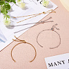2 Sets 2 Colors 304 Stainless Steel Satellite Chain Bracelet Slider Making MAK-TA0001-22-6