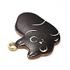 Alloy Enamel Pendants ENAM-M046-11G-C-4