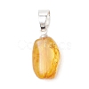 Gradient Color Natural Amber Pendants PALLOY-JF04930-01-3