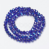 Electroplate Glass Beads Strands EGLA-A034-T6mm-I07-2
