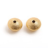 Matte Style Brass Textured Beads KK-L155-10A-1