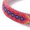 Polyester-cotton Braided Rhombus Pattern Cord Bracelet FIND-PW0013-001A-09-3