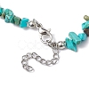 Natural Howlite Chip Beaded Necklace NJEW-JN04615-07-5