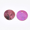 Spray Paint Natural Akoya Shell Pendants SHEL-S274-75C-05-2