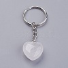 Natural Quartz Crystal Keychain KEYC-F019-02S-2