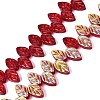 Electroplate Transparent Glass Beads Strands EGLA-N056-03A-08-1