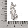 Brass Micro Pave Clear Cubic Zirconia Pendants KK-K427-47P-3
