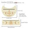 2Pcs 2 Style Natural Wood Card Stand for Tarot DJEW-GF0001-33I-2