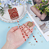 DIY Brass Rhinestone Jewelry Sets Making Kits DIY-OC0014-15D-3