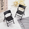 Cute Mini Plastic Foldable Chair DJEW-WH0015-79A-5