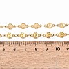 5.5MM 304 Stainless Steel Flower Link Chain Necklaces NJEW-P346-01G-5
