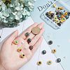 32 Sets 8 Colors Alloy Buttons DIY-NB0007-45B-4