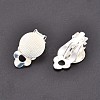 Brass Blank Base Clip-on Earring Cabochon Setting KK-M019-03S-1