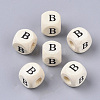 Printed Natural Wood Beads WOOD-T026-001B-1