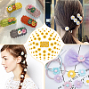 100Pcs 4 Styles Flatback Hair & Costume Accessories Ornaments Resin Flower Daisy Cabochons CRES-NB0001-37A-5