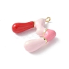 Brass Enamel Pendants KK-E093-03G-M-02-2