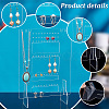Rectangle Acrylic Jewelry Display Stands EDIS-WH0021-38-4