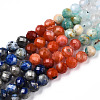 Natural & Synthetic Mixed Gemstone Beads Strands G-D080-A01-01-06-4