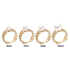 Rack Plating Heart Brass Micro Pave Cubic Zirconia Open Cuff Ring Settings KK-Z071-26KCG-4