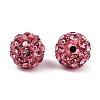 Polymer Clay Rhinestone Beads RB-H284-6MM-Half-209-3
