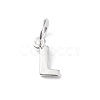 925 Sterling Silver Letter Charms LS-STER-C012-01S-L-1