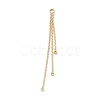 Brass Boston Link Chains Tassel Big Pendants X-KK-P227-04G-2