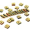 Brass Rhinestone Spacer Beads RSB072NFG-1