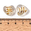 Transparent Handmade Silver Foil Glass Lampwork Beads LA-CBA9CDE-02-3