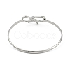 Adjustable Bowknot Brass Torque Bangles for Women BJEW-Z074-01P-3