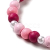 Maple Wood & Acrylic Jewelry Set SJEW-C003-02P-3