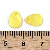 Spray Painted Natural Freshwater Shell Teardrop Charms SHEL-K006-47C-3
