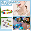 150Pcs 5 Colors Rhinestone Pave Disco Ball Beads RB-UN0001-16-5